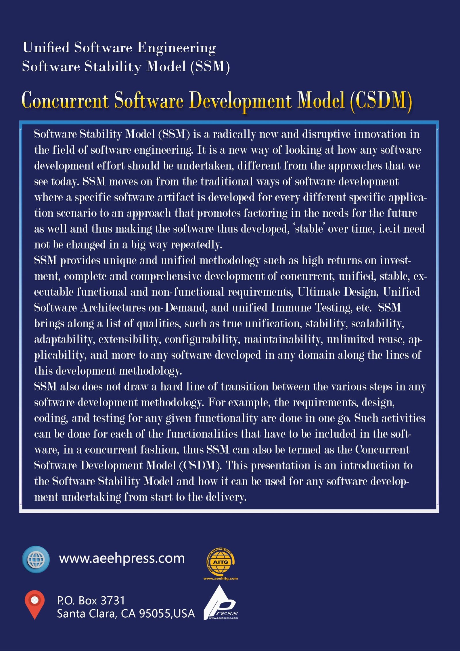 Concurrent Software Development Model (CSDM) (Software Stability Model ...
